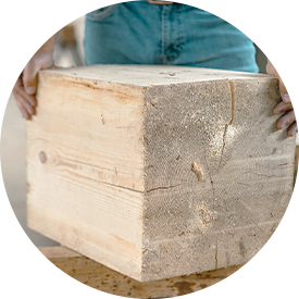 Cubo di legno